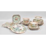 A Collection of 20th Century Cantonese Porcelain, tea and other wares Minor chips, general wear,