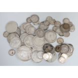 Assorted British Pre 1920 Silver Coinage, mixed denominations and grades mostly fair to fine,