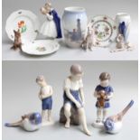 20th Century Ceramics, to include a group of Bing & Grondahl figures and models, Royal Copenhagen