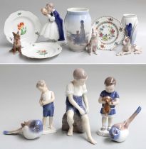 20th Century Ceramics, to include a group of Bing & Grondahl figures and models, Royal Copenhagen