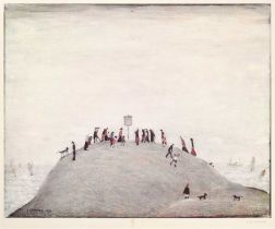 After Laurence Stephen Lowry RBA, RA (1887-1976) "The Noticeboard" Signed, with the blindstamp for