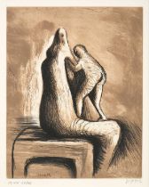 Henry Moore OM, CH, RBA, RBS (1898-1986) "Mother and Child XIV" (1983) Signed, inscribed and