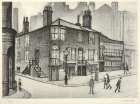 After Laurence Stephen Lowry RBA, RA (1887-1976) "Great Ancoats Street" Signed and numbered 767/850,