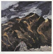 After Sir John 'Kyffin' Williams (1918-2006) Welsh "Farmer Below Snowdonia" Signed and numbered