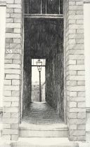 Stuart Walton (b.1933) "Back Alley, Hunslet, Leeds" Signed and dated (19)72, inscribed verso,