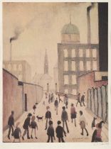 After Laurence Stephen Lowry RBA, RA (1887-1976) "Mrs Swindell's Picture" Signed, with the
