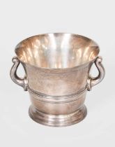 A French Silver Two-Handled Cup, by Tetard Fres., Paris, 20th Century, tapering and on spreading