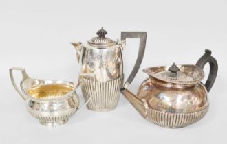 A George III Silver Teapot and Sugar-Bowl, The Teapot by John Emes, London, 1800, The Sugar-Bowl