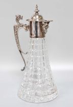 An Elizabeth II Silver-Mounted Cut-Glass Claret-Jug, by C. J. Vander, Sheffield, 1991, the cut-glass