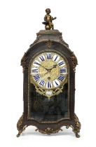 A French Tortoiseshell "Boulle" Table Timepiece, signed G J Champion A Paris, Mid-18th Century, case