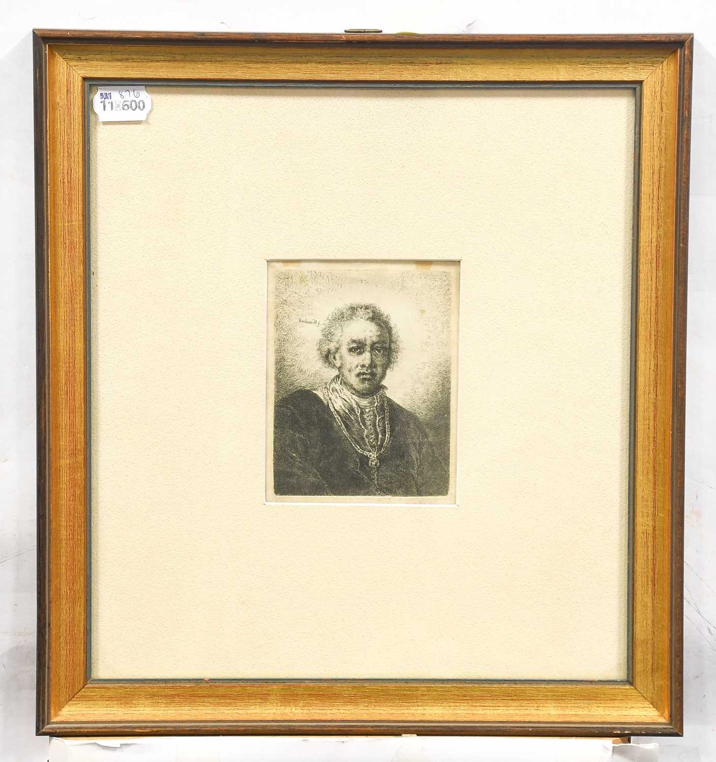 After Rembrandt Harmensz van Rijn (1606-1669) Dutch Portrait study of a man, head and shoulders - Image 4 of 9