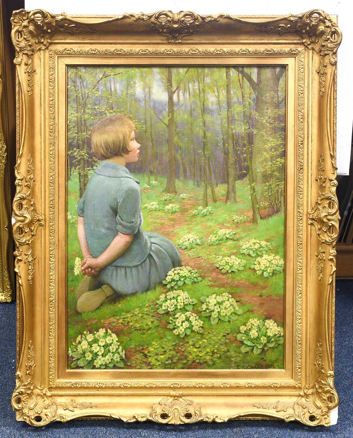 Edith Richardson (19th/20th Century) "Spring Awakening" Signed, oil on canvas, 74cm by 54cm Sold - Bild 5 aus 6