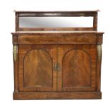 A Regency Mahogany and Gilt-Metal-Mounted Chiffonier, early 19th century, the superstructure with