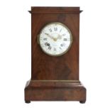 A Mahogany Striking Bracket Clock, signed Jn Le Parfait, A Paris, 19th Century, nicely figured