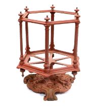 A Victorian Cast Iron Table Aquarium, late 19th century, stamped Chesterman's Patent, with Victorian