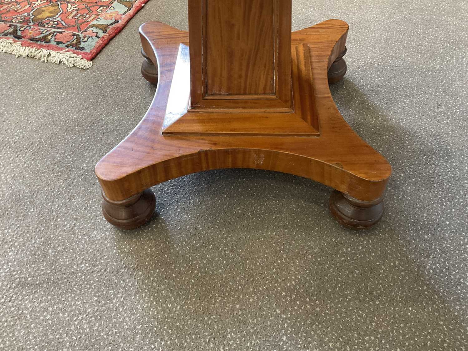 An Early Victorian Satinwood and Rosewood-Crossbanded Work Table, mid 19th century, the mahogany- - Image 6 of 7