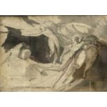 Mauritius Lowe RA (1746-1793) "Mythological subject" Mixed media, 35cm by 49cm Exhibited: Turner