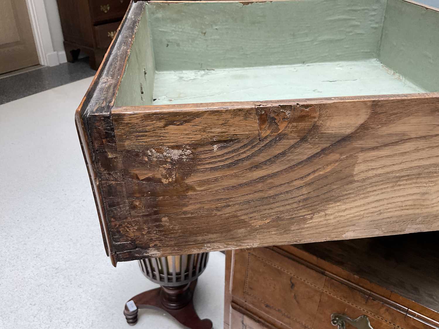 A George I Burr Walnut and Parquetry-Decorated Straight-Front Chest of Drawers, early 18th - Image 7 of 12