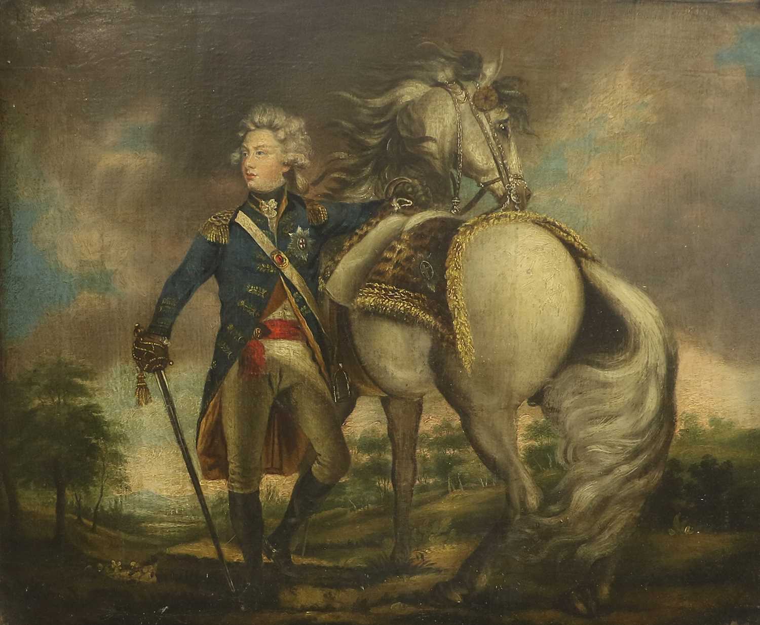 After Sir Joshua Reynolds PRA (1723-1792) George, Prince of Wales Oil on canvas, 44.5cm by 55.5cm