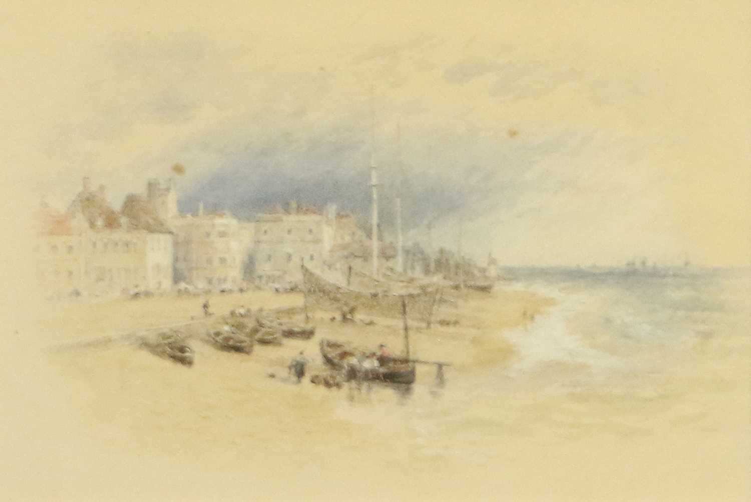 Myles Birkett Foster RWS (1825-1899) Deal Beach Monogrammed, watercolour heightened with white, 11cm