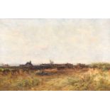 David West RSW (1868-1936) "The Common, Morayshire" Signed, with indistinctly inscribed artist's