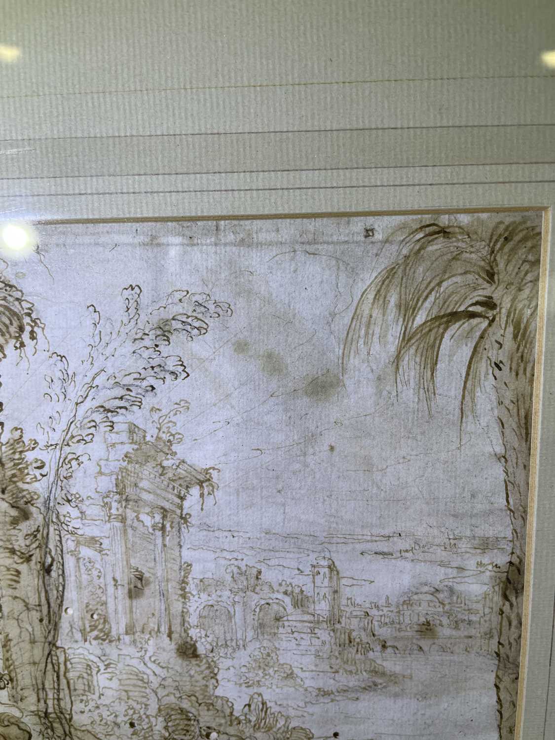 M *Arasser (17th/18th Century) Pyramus and Thisbe Signed and inscribed "Roma", brown ink and pencil, - Image 13 of 23