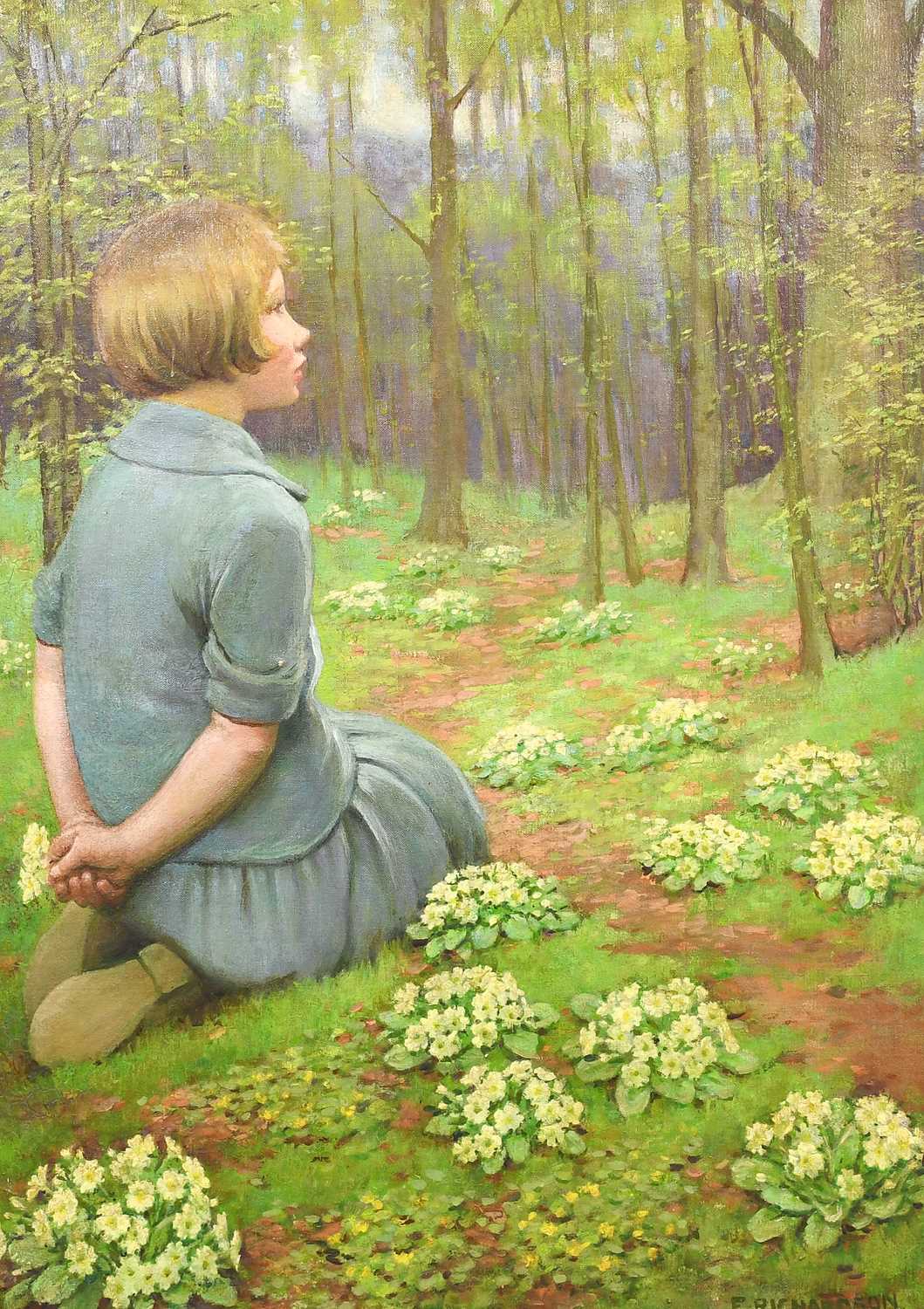 Edith Richardson (19th/20th Century) "Spring Awakening" Signed, oil on canvas, 74cm by 54cm Sold