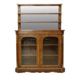 A Victorian Figured Walnut, Tulipwood-Banded and Gilt-Metal-Mounted Chiffonier, 3rd quarter 19th