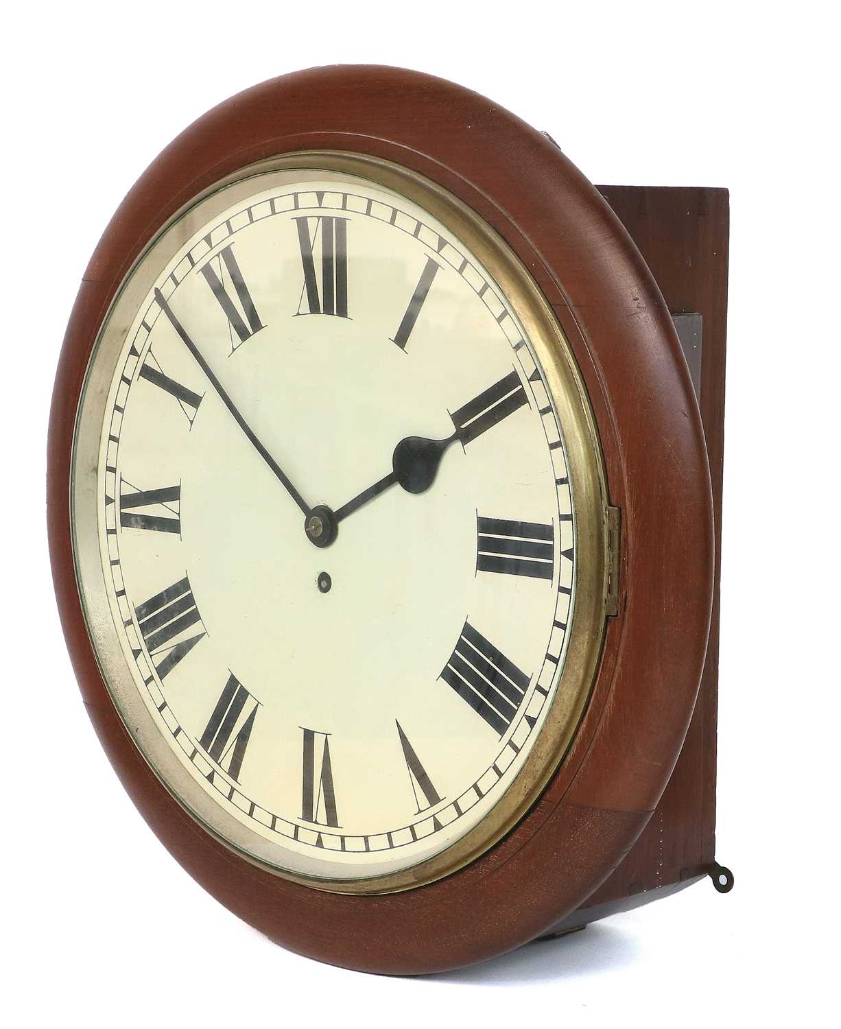 A Mahogany Wall Timepiece, F.W.Elliott Ltd, 1920's, case with side and bottom doors, side door - Image 2 of 5