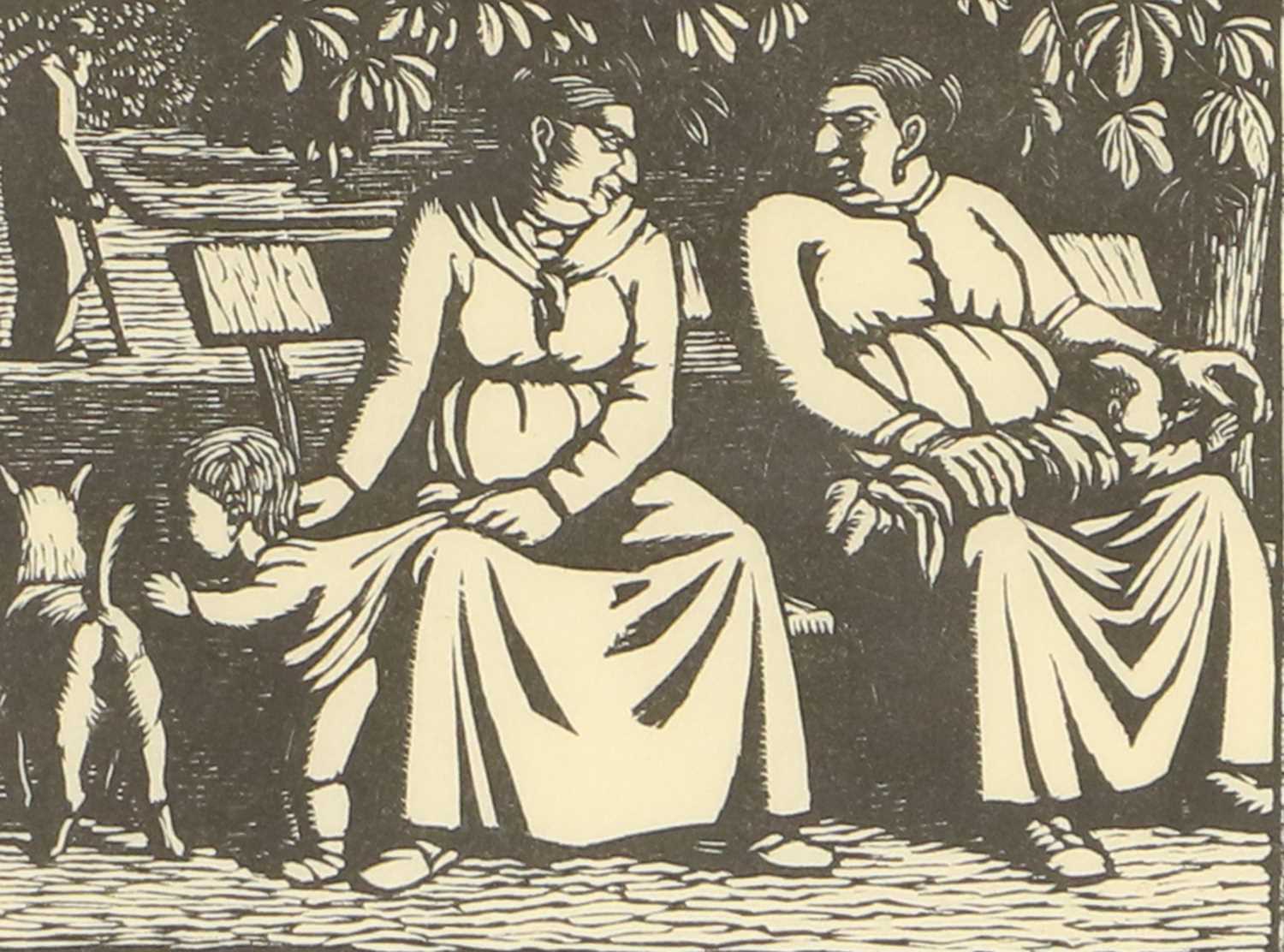 Gwen Raverat (1855-1957) "Apple Pickers" Wood engraving, together with a further wood engraving by - Image 2 of 14