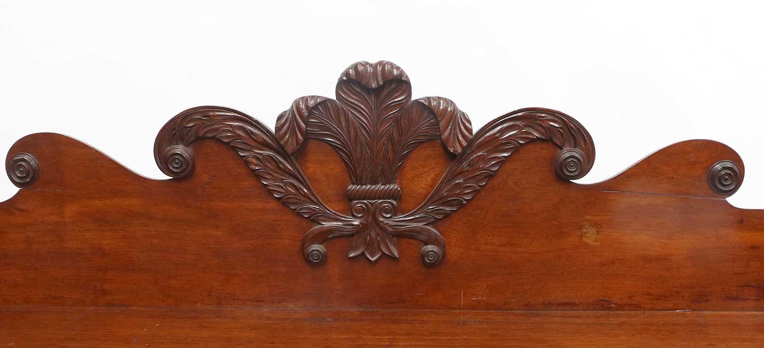 An Irish Regency Carved Mahogany Sideboard, early 19th century, with three-quarter scrolled and - Image 2 of 4