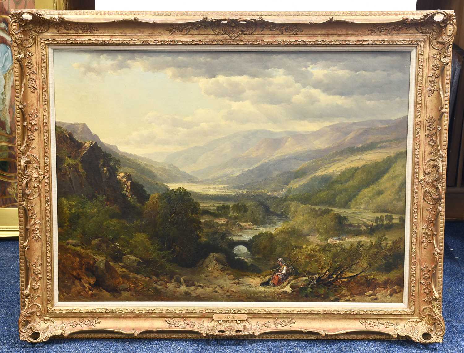 John Syer RI (1815-1885) "Neath Valley" Indistinctly signed?, oil on canvas, 64cm by 88.5cm The - Image 2 of 23