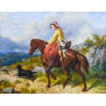 Isaac Henzell RBA (1823-1876) "Going to Market" Signed and dated 1866, inscribed verso, oil on