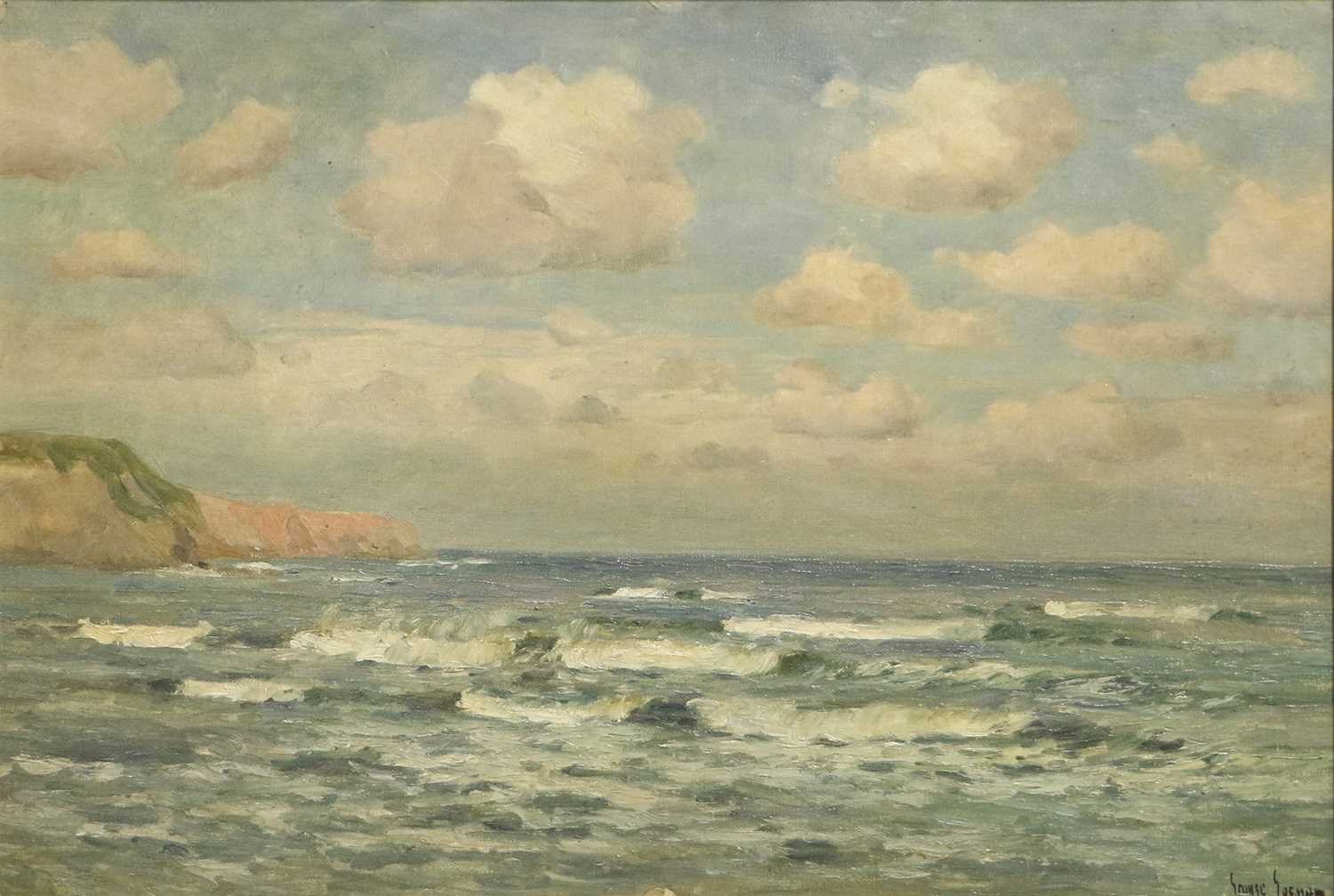 George Graham RSW, RI, ROI (resigned), RBA (1881-1949) Seascape Signed, oil on canvas board, 37cm by