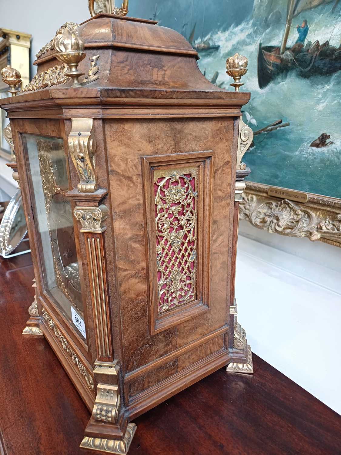 A Walnut Quarter Striking Table Clock, signed Bethel Jacobs, Hull, 7 White Friar Gate, circa 1890, - Image 8 of 16