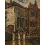 Alexander Jamieson IS, ROI (1873-1937) Scottish "Bruges" (1933) Signed, inscribed and dated verso,