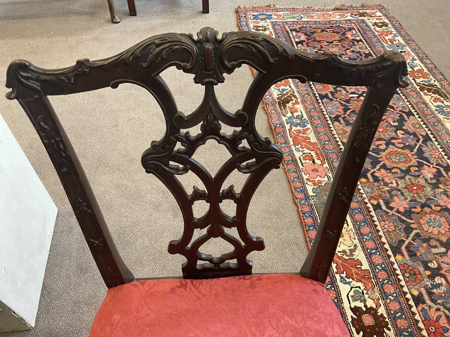 A George III Carved Mahogany Chippendale Director Period Single Dining Chair, circa 1760, - Image 5 of 12