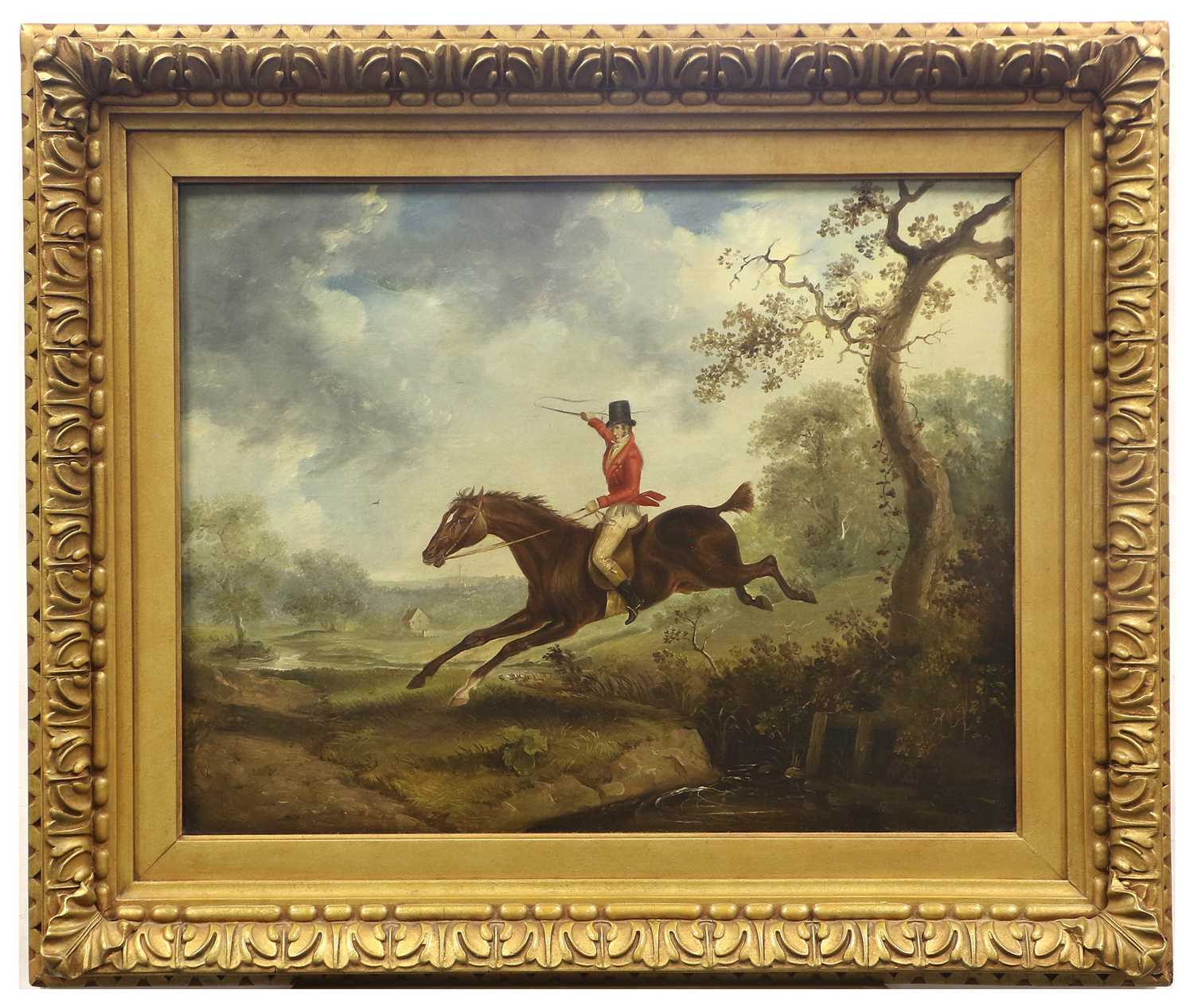 Manner of John Nost Sartorius (1759-1828) Tally Ho Oil on canvas, 34.5cm by 45cm - Bild 3 aus 3