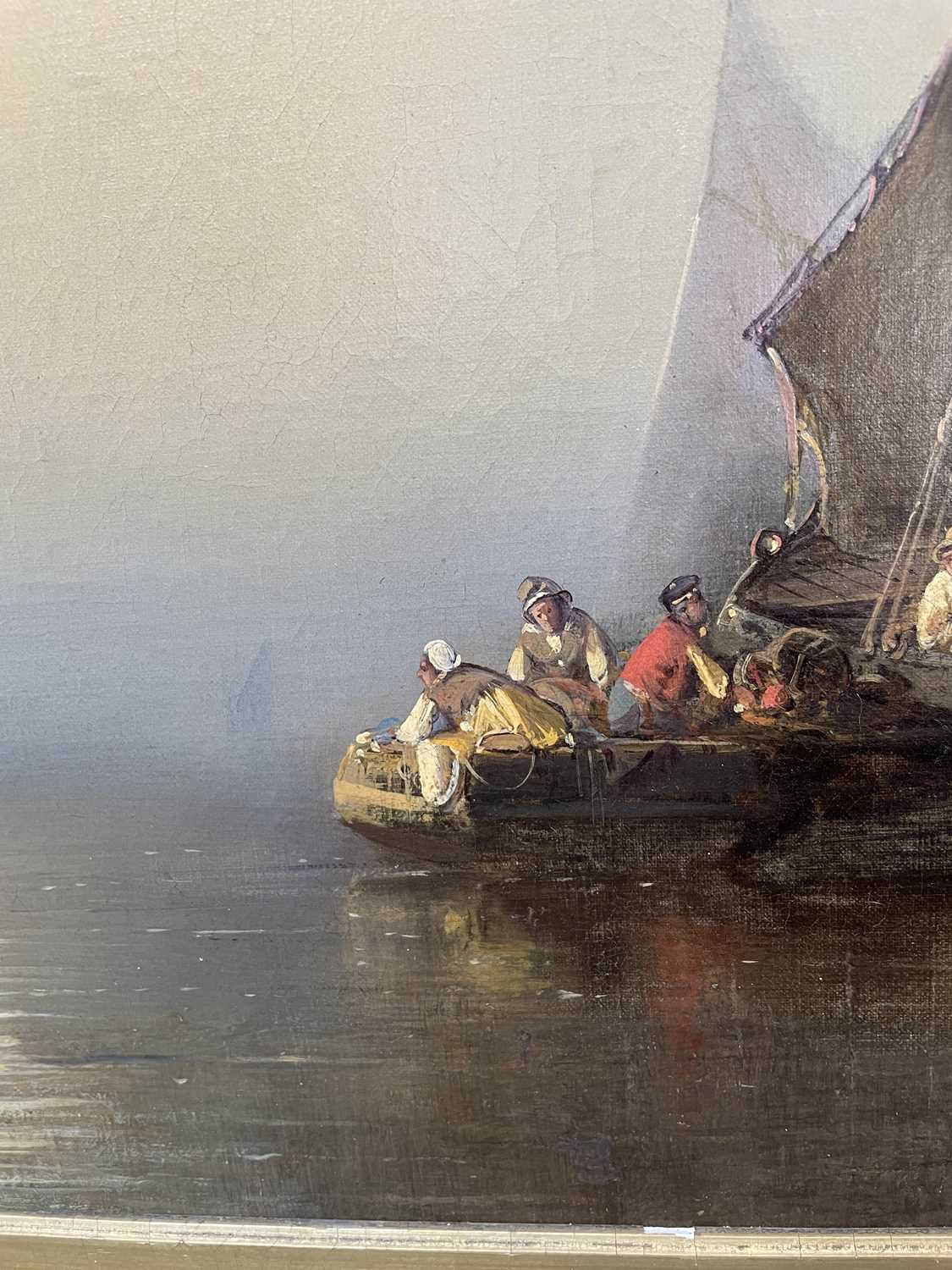 British School (Later 19th Century) Fishing boats in a calm at dusk Indistinctly signed C W - Image 15 of 34