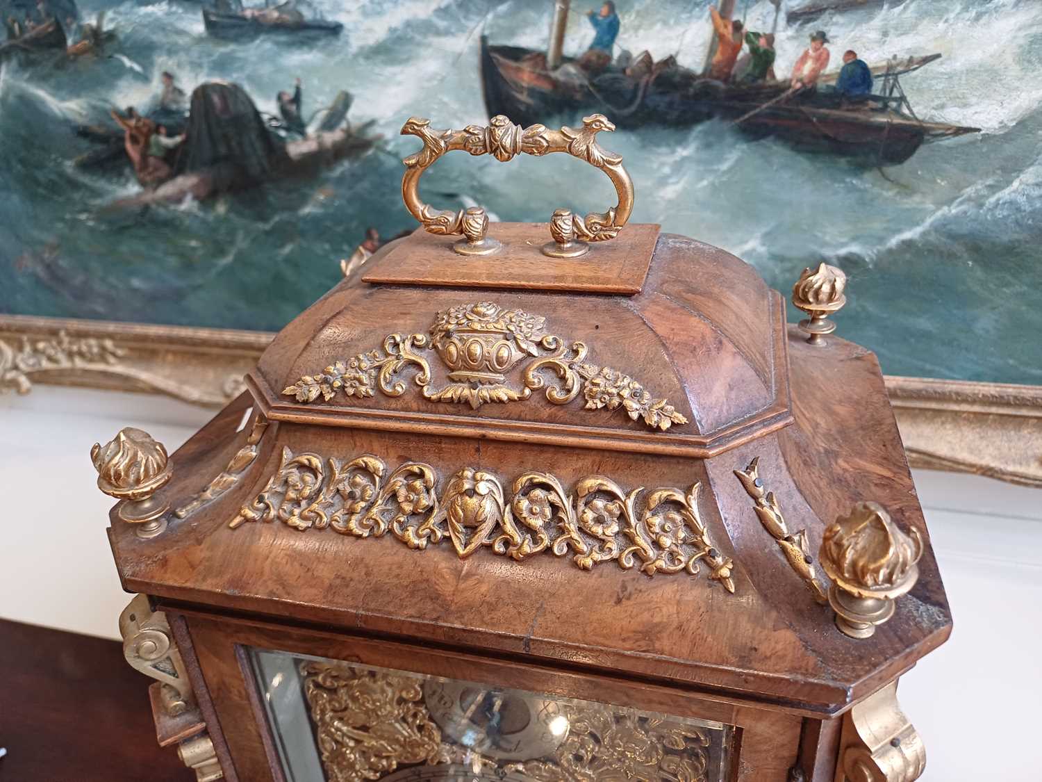 A Walnut Quarter Striking Table Clock, signed Bethel Jacobs, Hull, 7 White Friar Gate, circa 1890, - Image 10 of 16