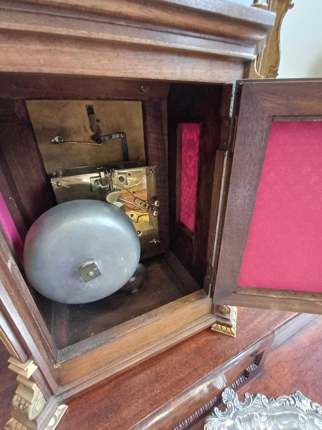 A Walnut Quarter Striking Table Clock, signed Bethel Jacobs, Hull, 7 White Friar Gate, circa 1890, - Image 7 of 16