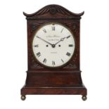 A Mahogany Striking Table Clock, signed Adam Thomson, New Bond Street, London, circa 1840, fish