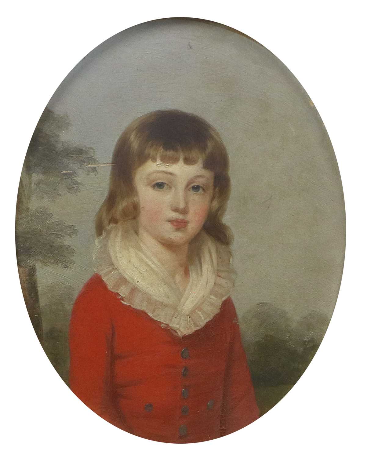 British School (19th Century) Portrait of a young boy, reputedly Gilroy Upperbly of Leeds, half-