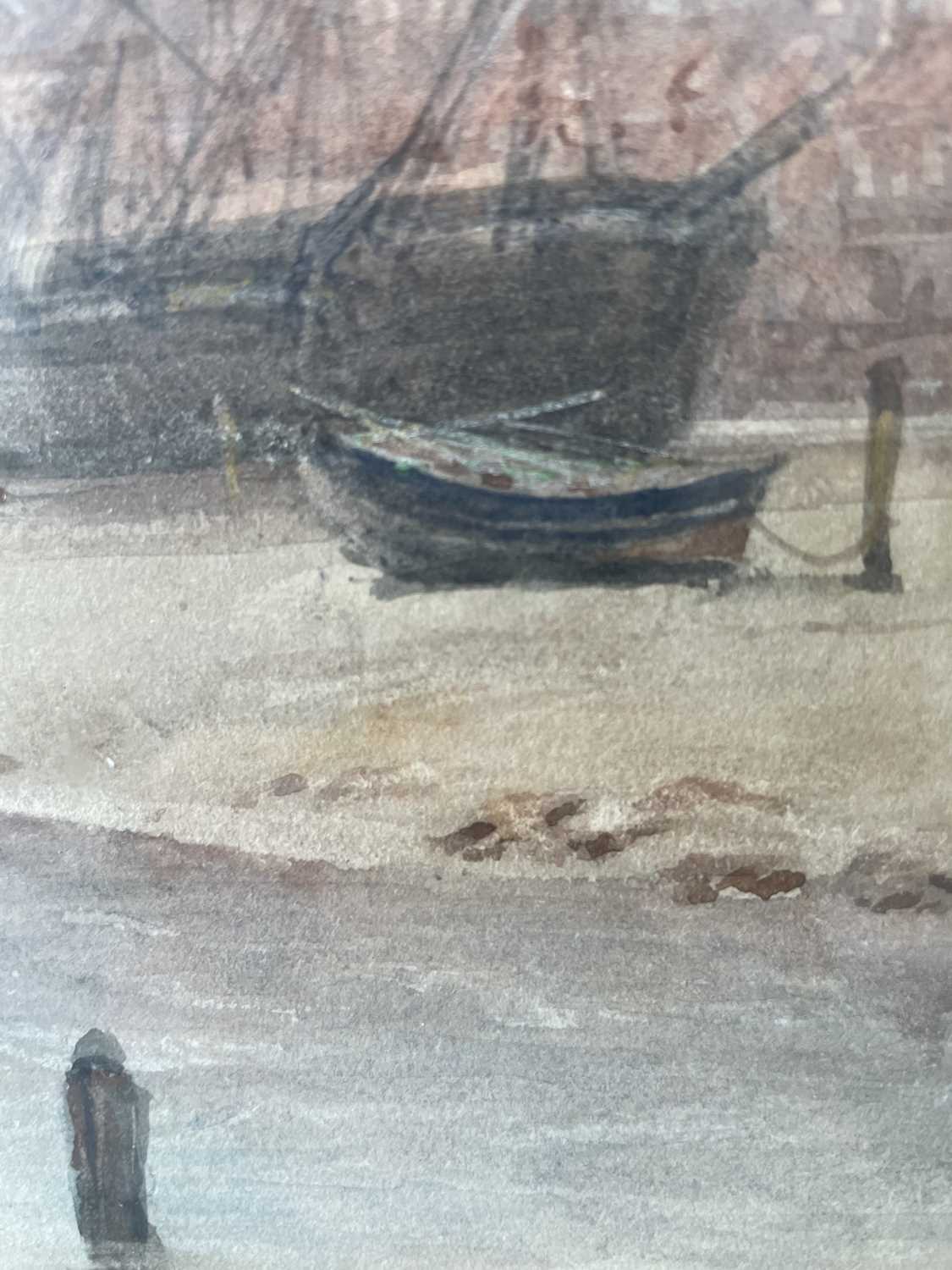 George Weatherill (1810-1890) Low Tide, Whitby Harbour Signed, watercolour heightened with white, - Bild 11 aus 15