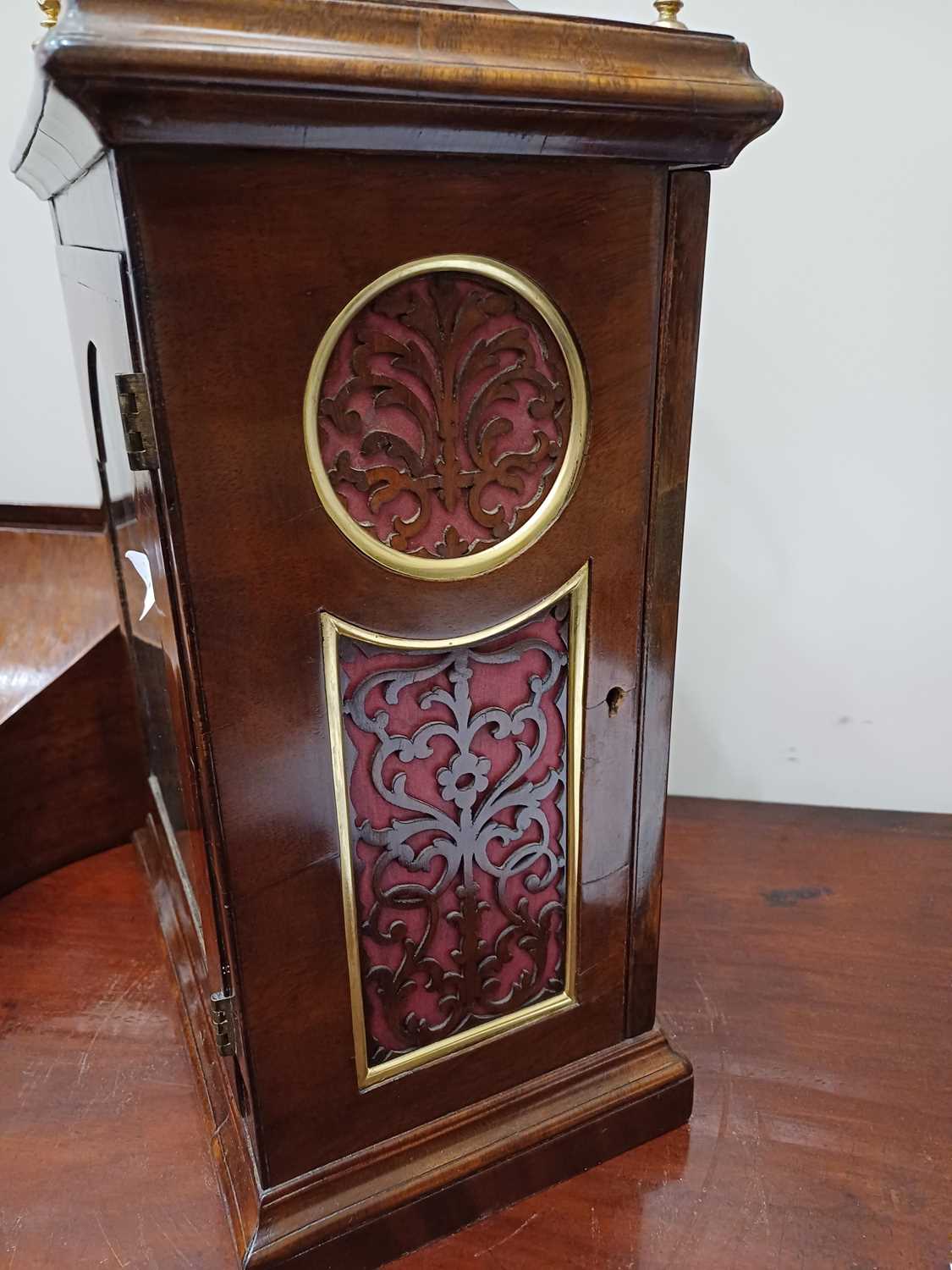 A Mahogany Striking Table Clock, signed Saml Norton, London, circa 1770, inverted bell top case with - Image 18 of 21