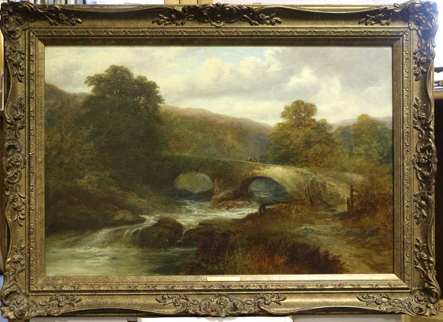 Attributed to William Mellor (1851-1931) "On the Esk, Yorkshire" Oil on canvas, 49.5cm by 69.5cm - Bild 2 aus 3