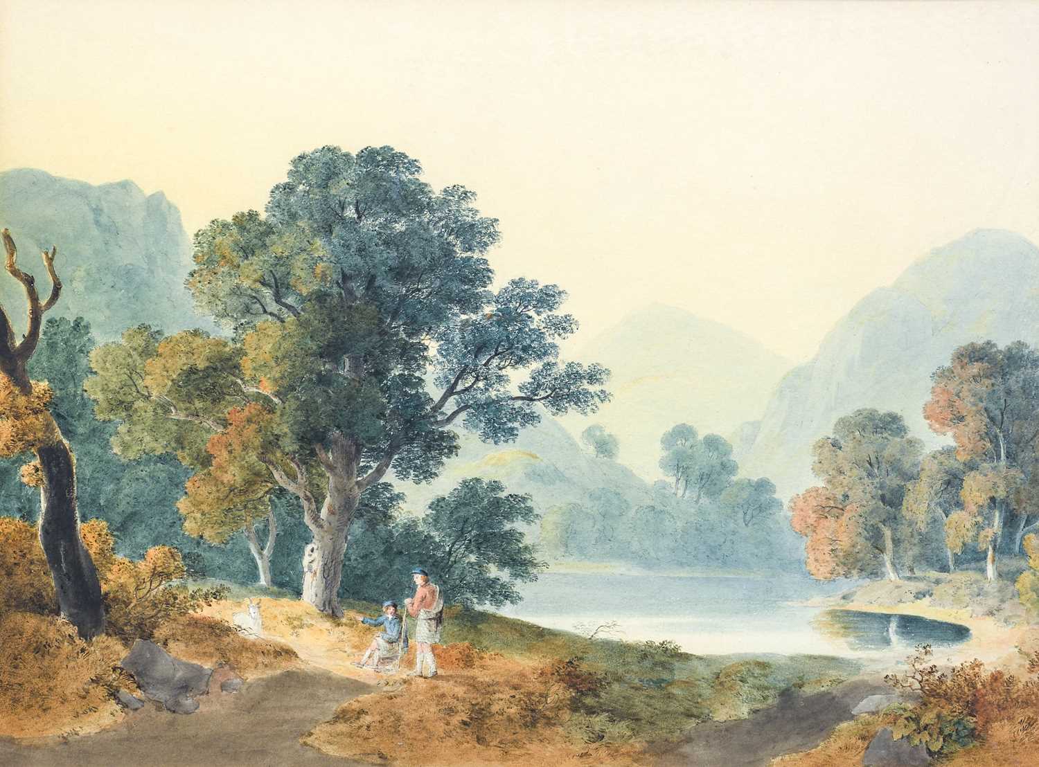 Hugh William "Grecian" Williams FRSE (1773–1829) Scottish "On Loch Auchry, West Highlands" With - Image 2 of 23