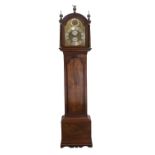 A Mahogany Eight Day Longcase Clock, signed Jno De Lafons, Royal Exchange, circa 1780, arched