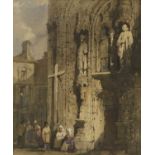 Samuel Prout OWS (1783-1852) "St Symphorien, Tours" Signed, extensively inscribed and dated 1839,