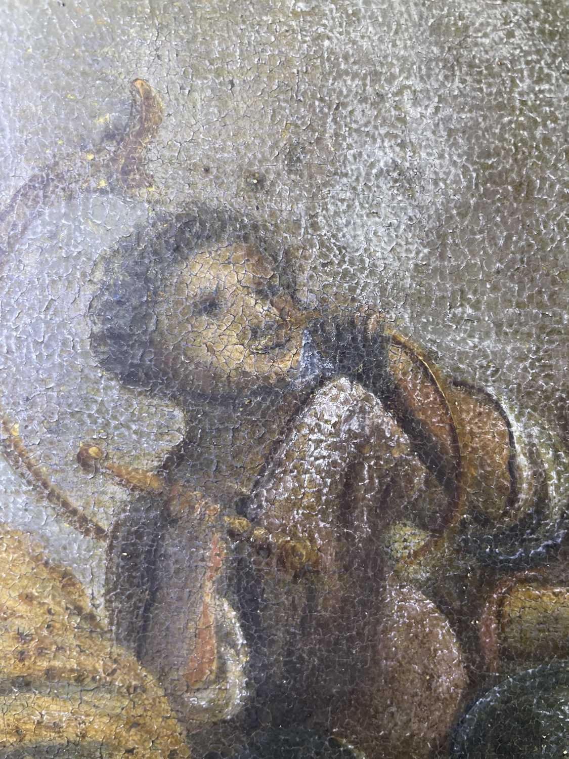 Continental School (18th century) Moses Striking the Rock Oil on canvas,117cm by 139cm An old lining - Image 4 of 16